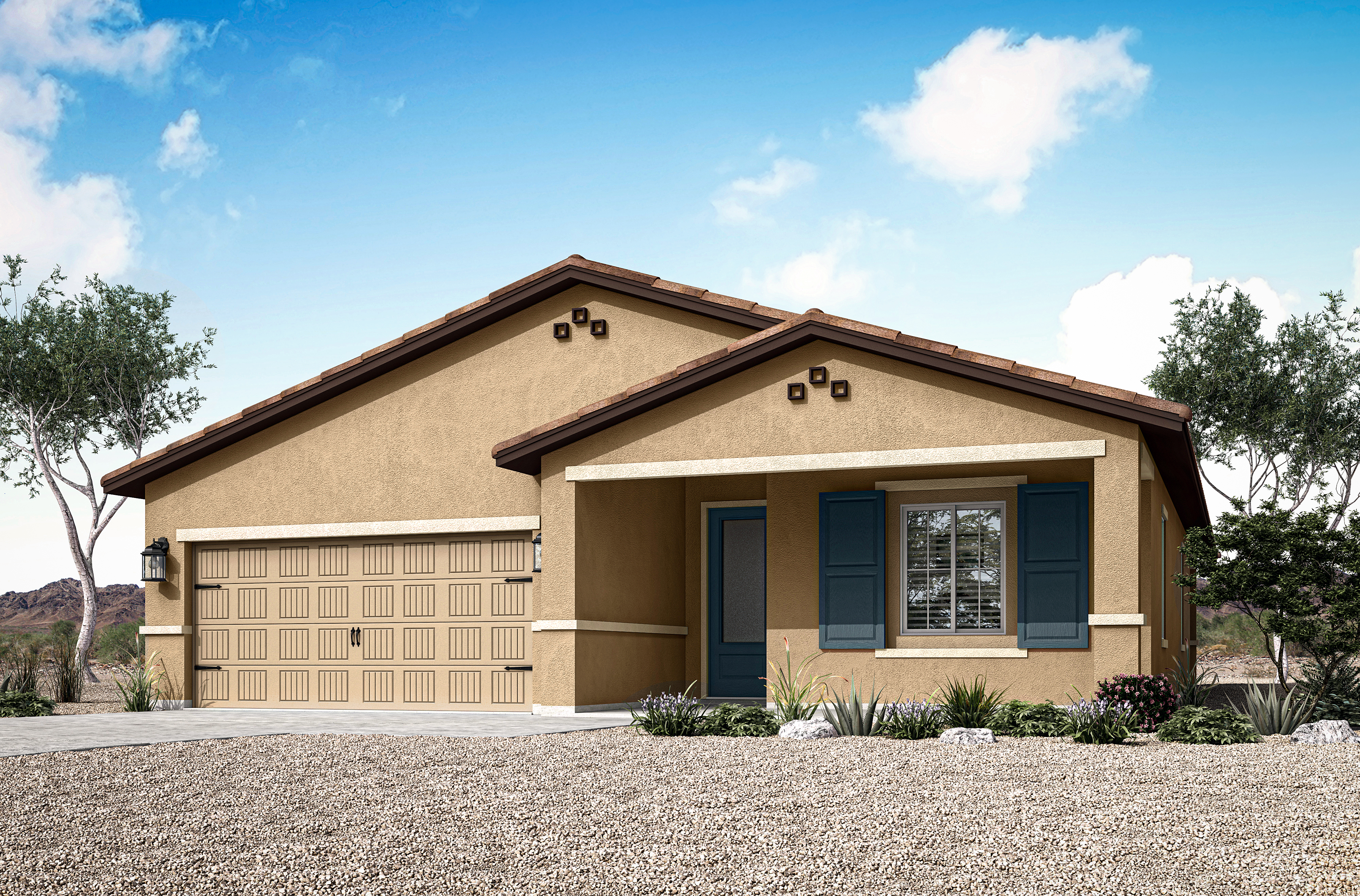 Artist rendering of the Del Mar plan located in Indio, CA.