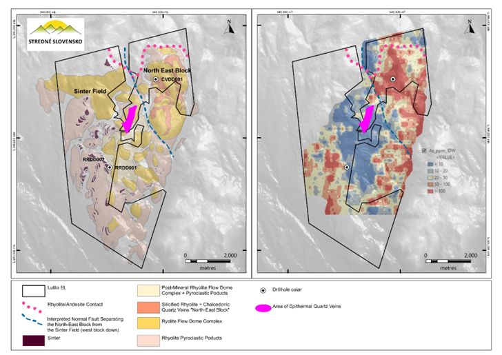 The Lutila Exploration Licence – Geology & Arsenic (As) Soil Geochemistry. 