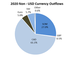 2020 Non - USD Currency Outflows