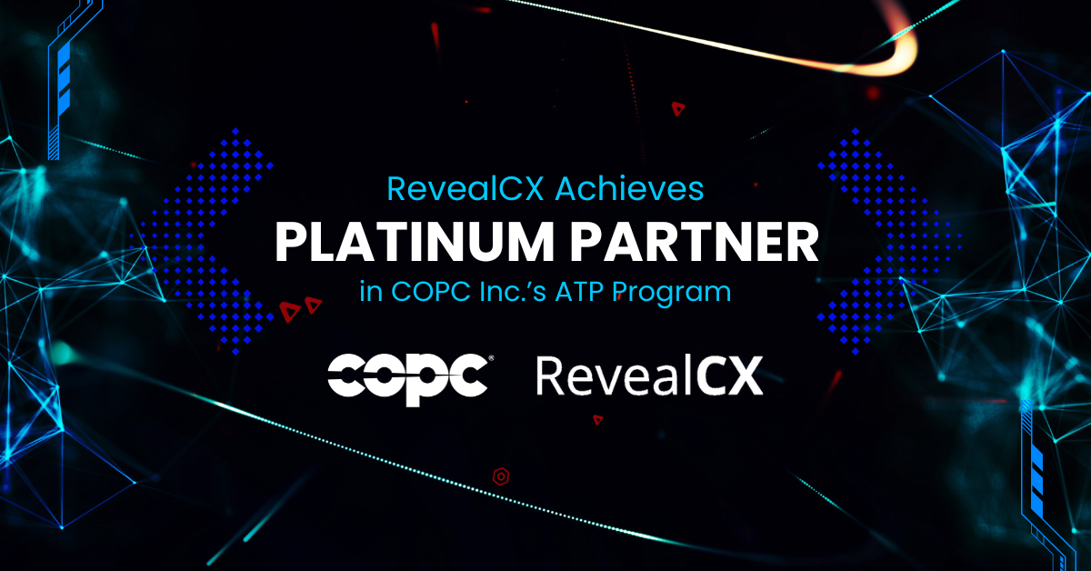 RevealCX Achieves Platinum Partner in COPC Inc's ATP Program