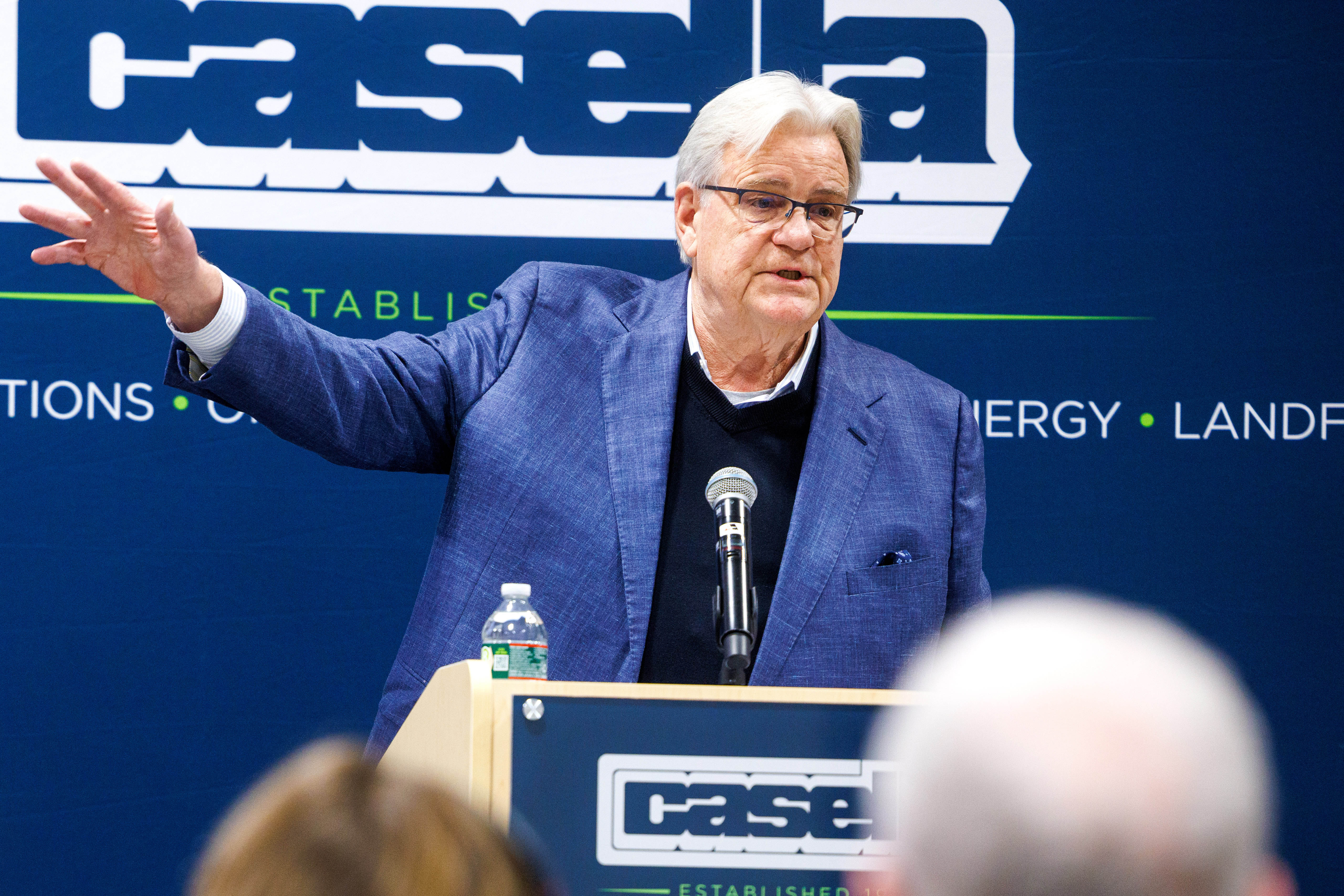 John W. Casella, Chairman & CEO of Casella Waste Systems, Inc., provides remarks at the dedication of the Kenneth A. Hier Sr. CDL Training Center.