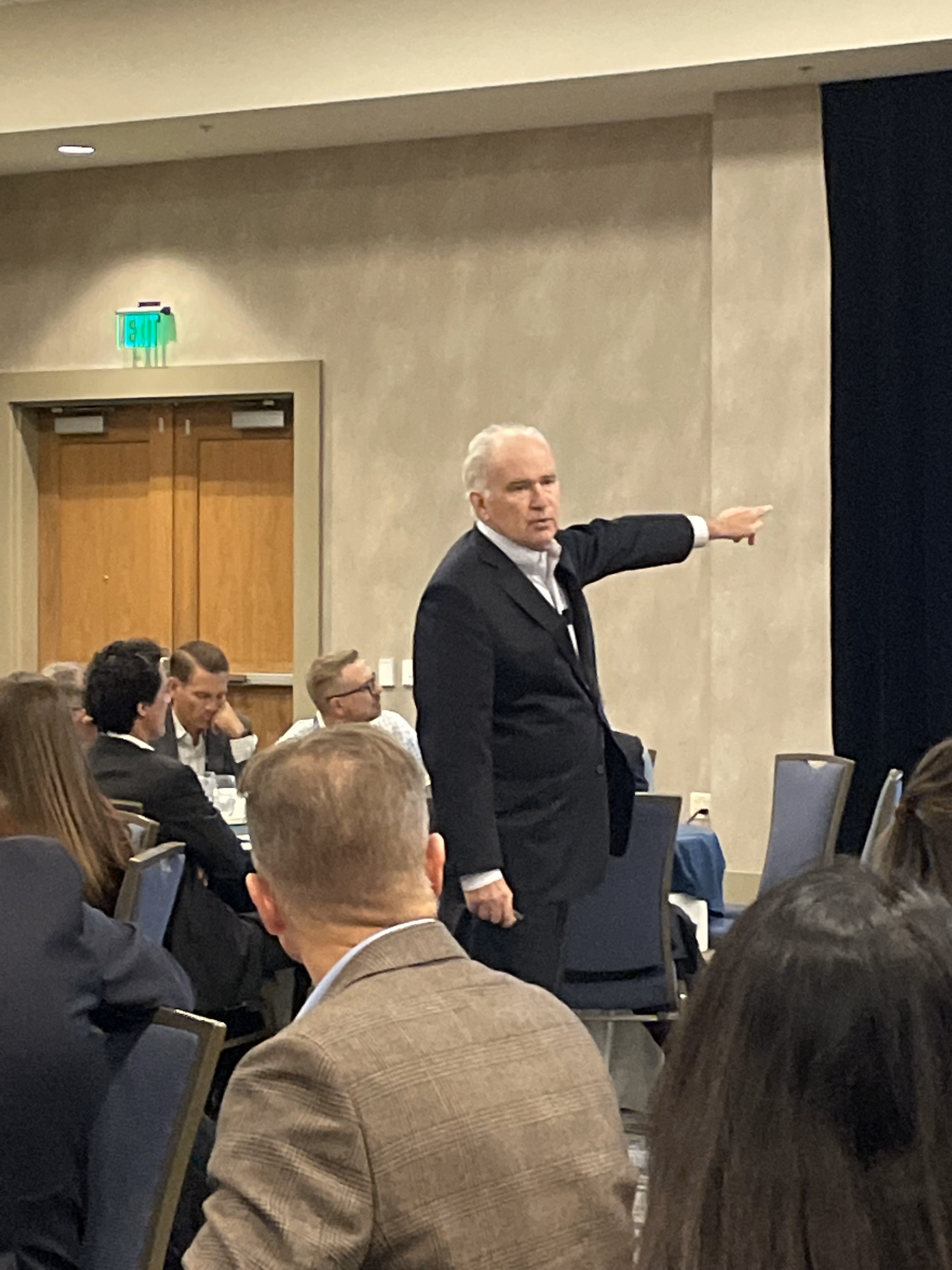 Chief Economist Ed Sullivan delivers 2025 construction industry forecast to cement manufacturers at the Portland Cement Association's annual Fall Meeting last week in Colorado.