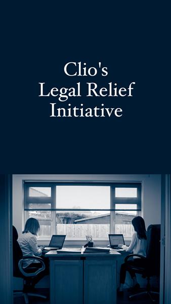Clio is committing $1 million to help the global legal community navigate the challenges of COVID-19. Visit clio.com/covid-relief to learn more. 