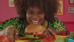 Tabitha Brown kicks off Veganuary with a vegan burger