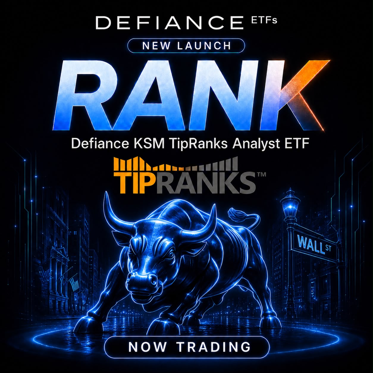 Defiance Launches RANK: Wall Street’s Top Analyst-Rated Momentum Stocks in a Single ETF