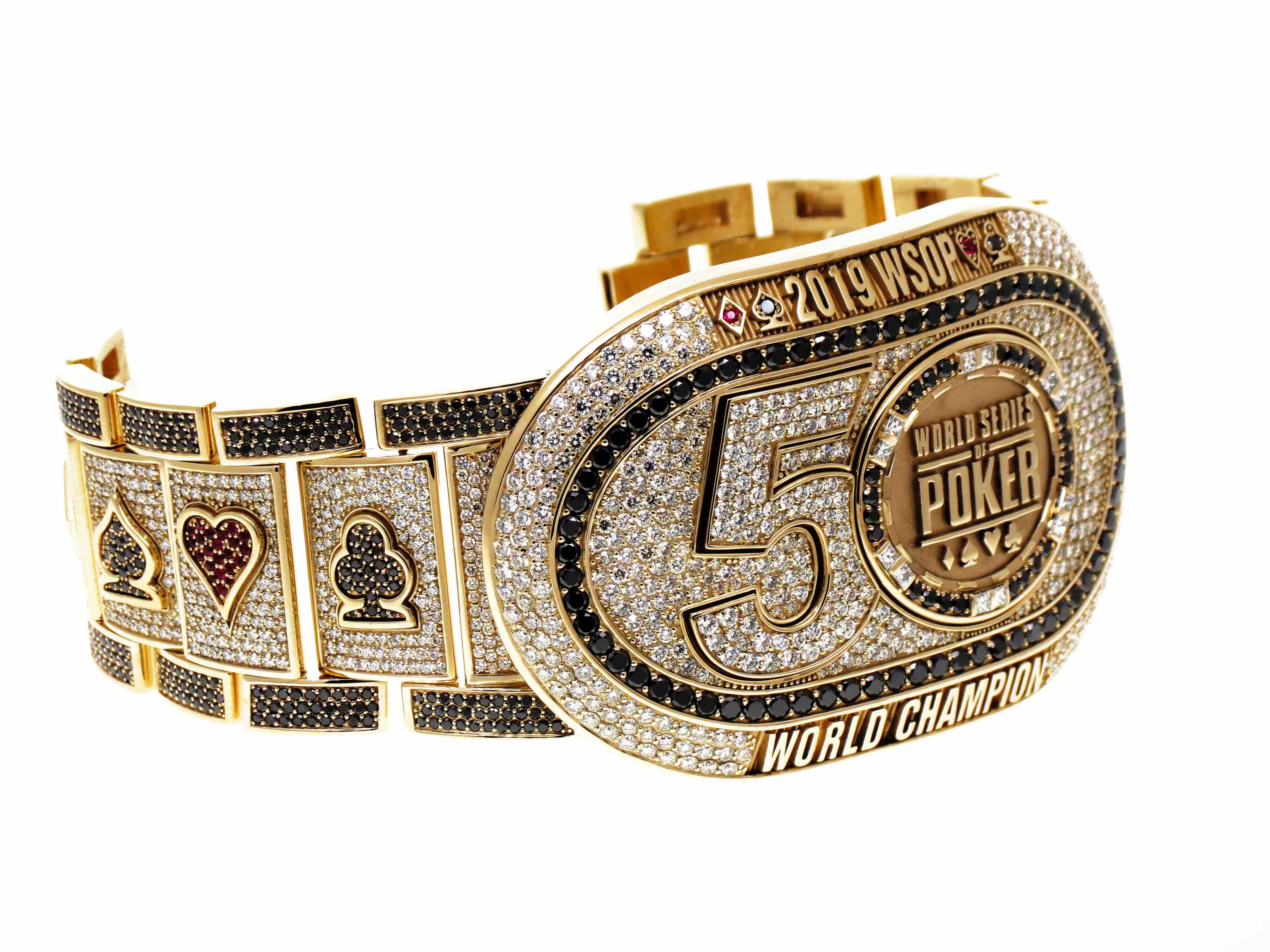 2019 World Series of Poker Championship bracelet, produced by Jostens. 