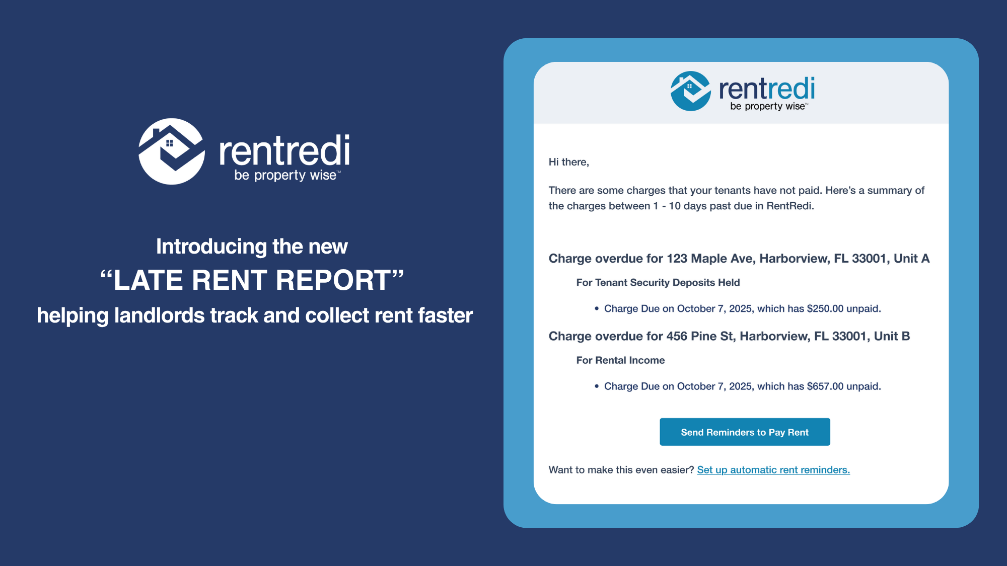 RentRedi Introduces Late Rent Reports
