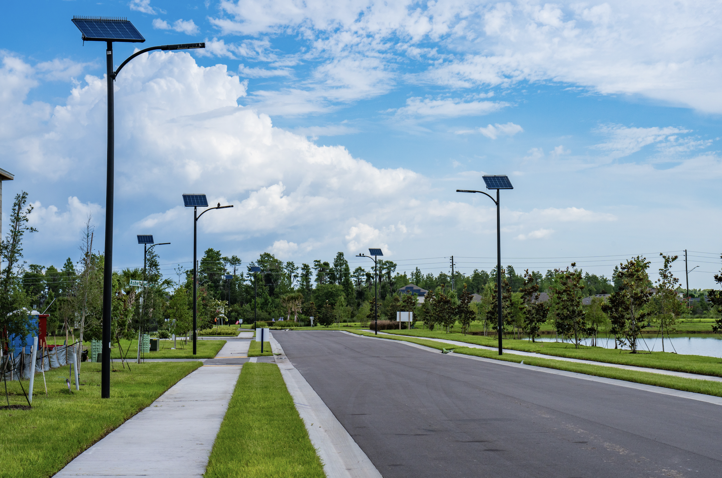 Streetleaf's streetlight systems in D.R. Horton's Westwood community