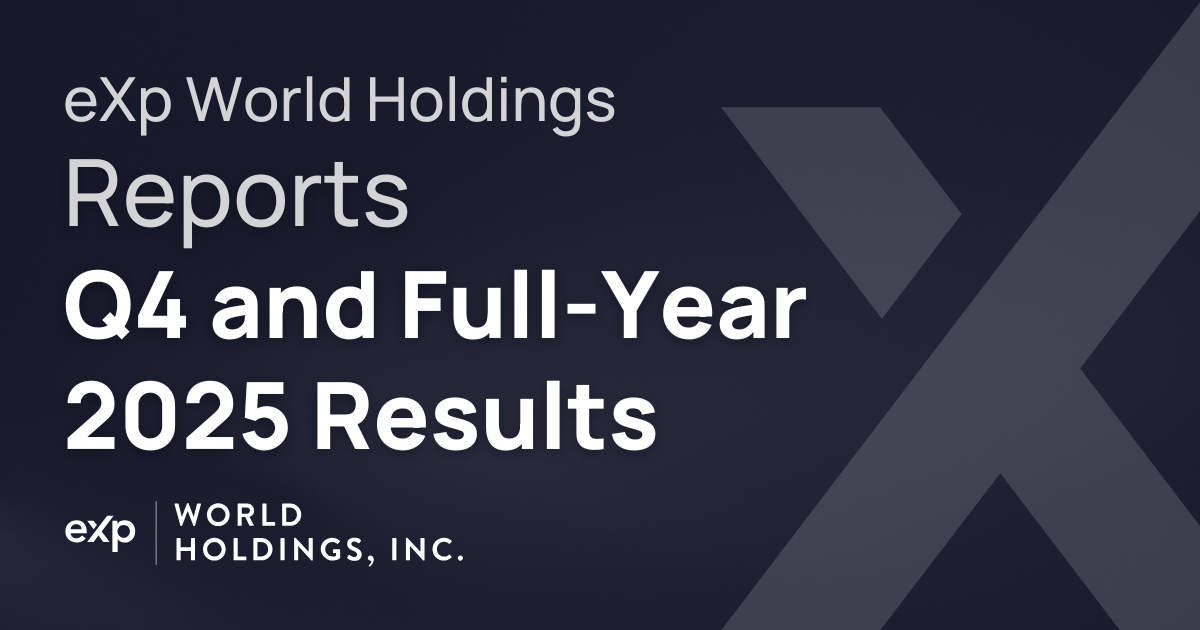 eXp World Holdings Reports Q4 and Full-Year 2025 Results