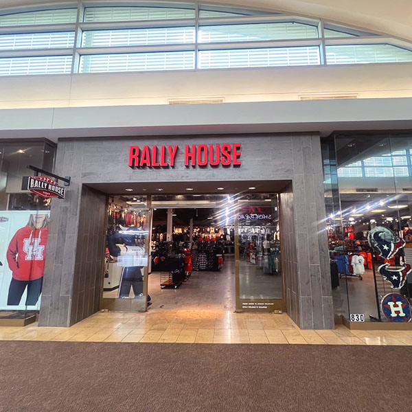 Rally House First Colony Mall is the premier shopping destination to shop Houston and Texas area sports team gear and officially licensed merchandise.