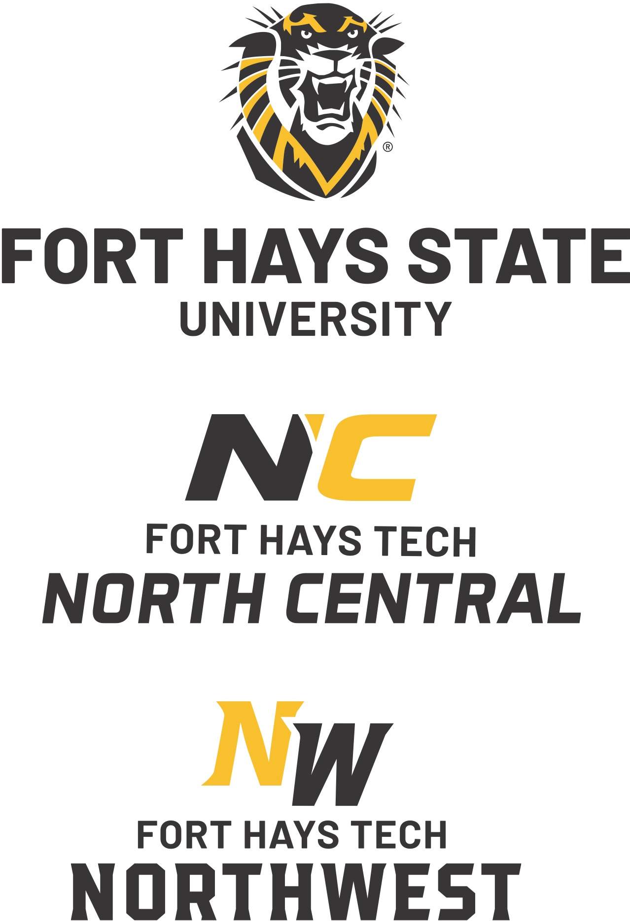 This set includes two new logos for the Fort Hays Tech partner institutions