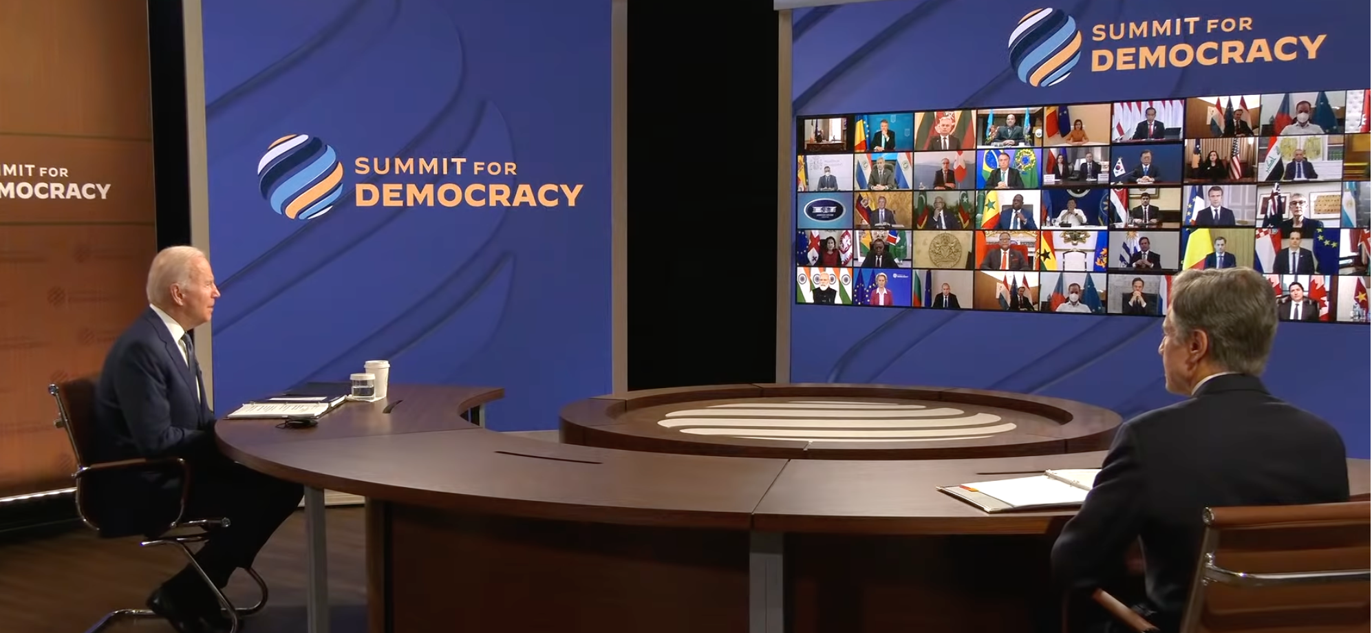 Joe Biden providing his opening remarks