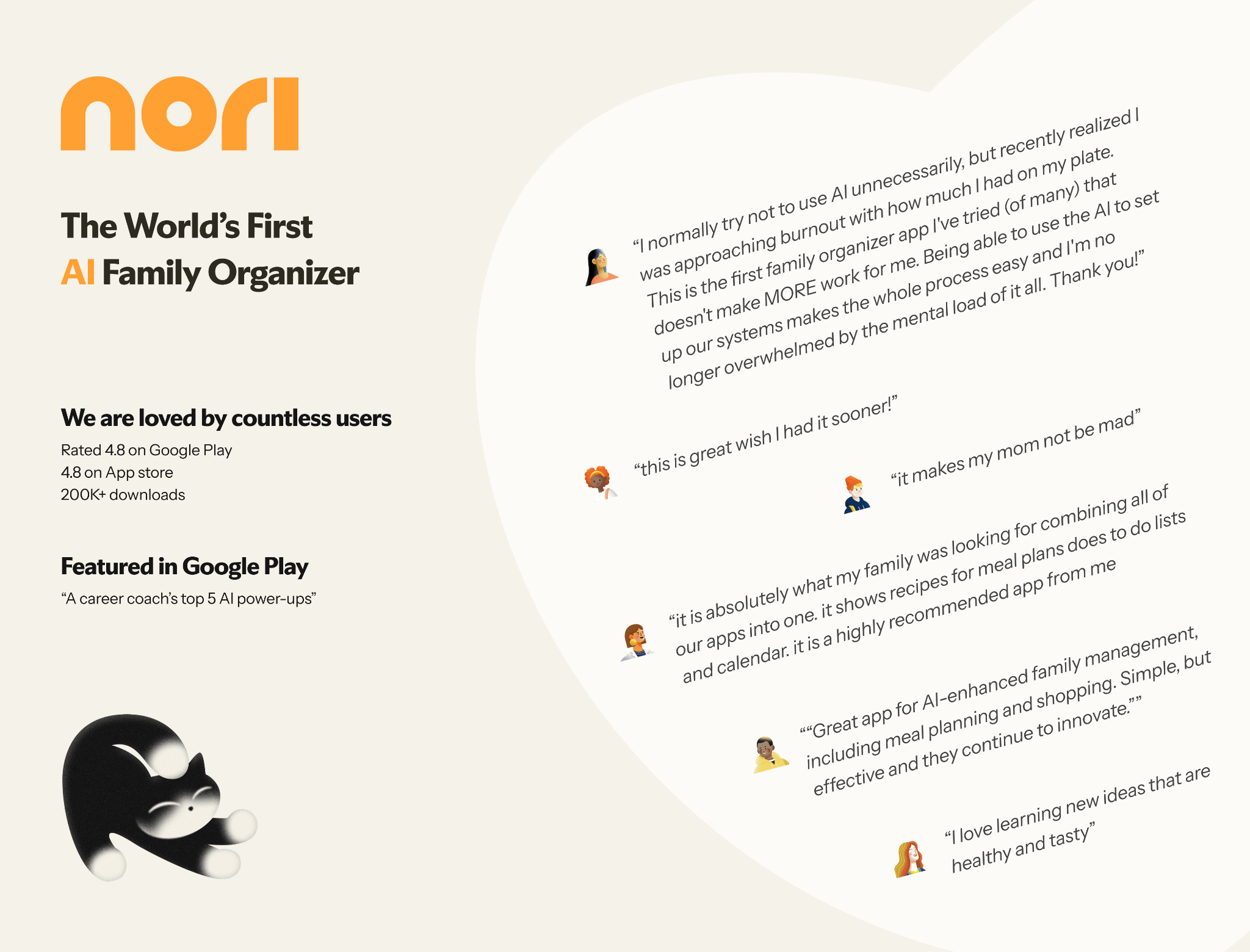 Make family life easierwith AI, with Nori