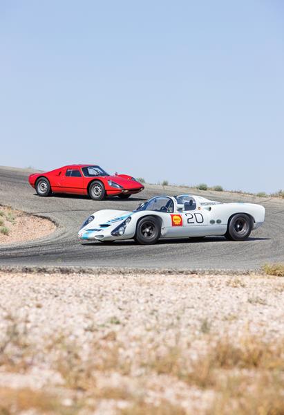 The 1967 Porsche 910 and the 1964 Porsche 904 Carrera GTS