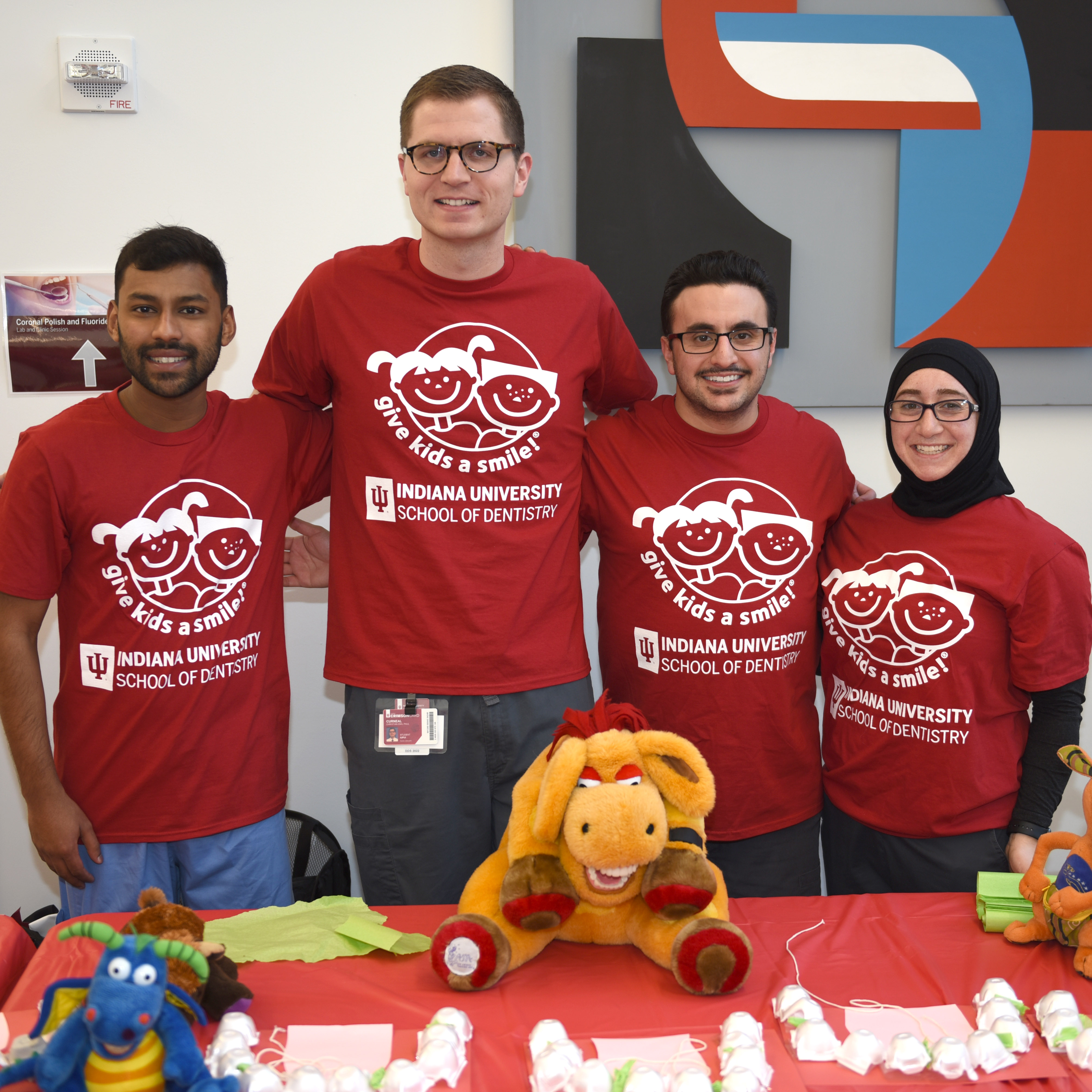 Student dentists from Indiana University School of Dentistry volunteer for Give Kids A Smile in 2019.