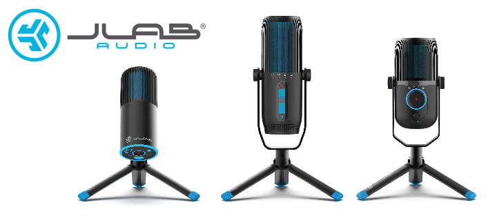 JLab Audio starts shipping the Talk Series USB Microphones in May with three models starting at $49. Features include up to four directional options and a mimimum of 24 bit rate and 96k sample rate. Ideal for everything from gaming, streaming and web-based calls, to podcast and professional-level recording.