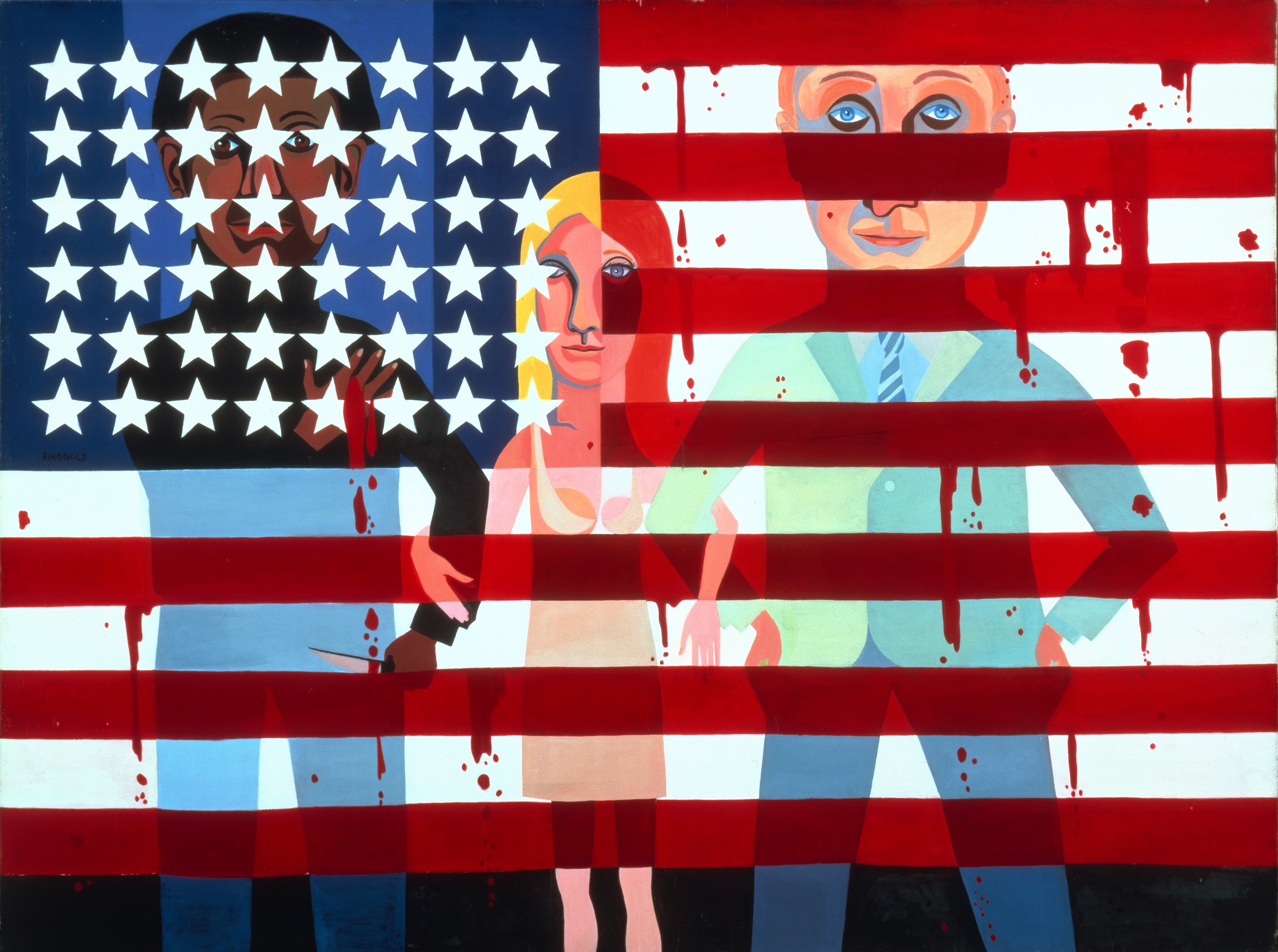 Faith Ringgold_The Flag is Bleeding