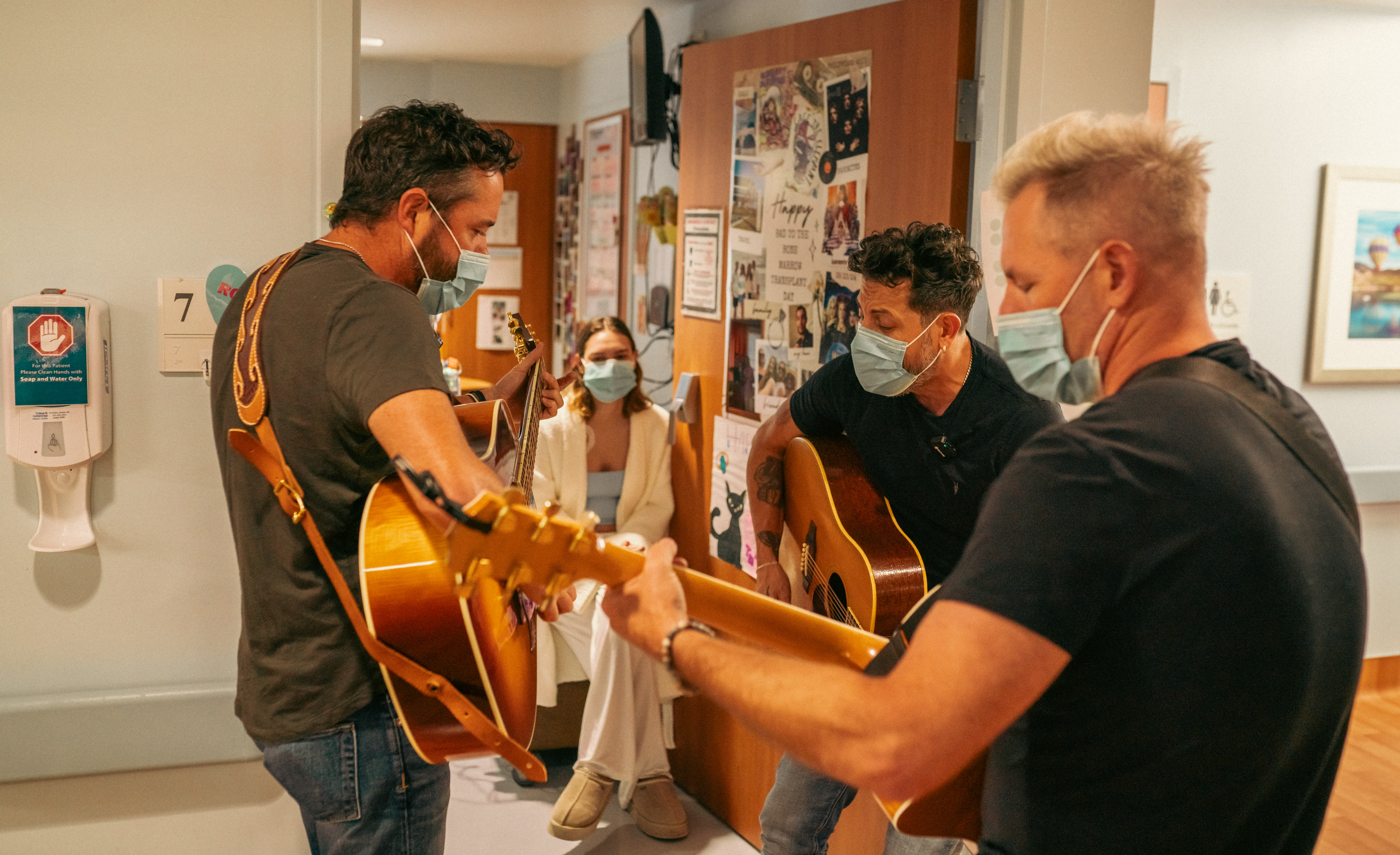 Old Dominion performs for pediatric patients during Childhood Cancer Awareness Month in partnership with Musicians On Call and Childhood Cancer Awareness Month.