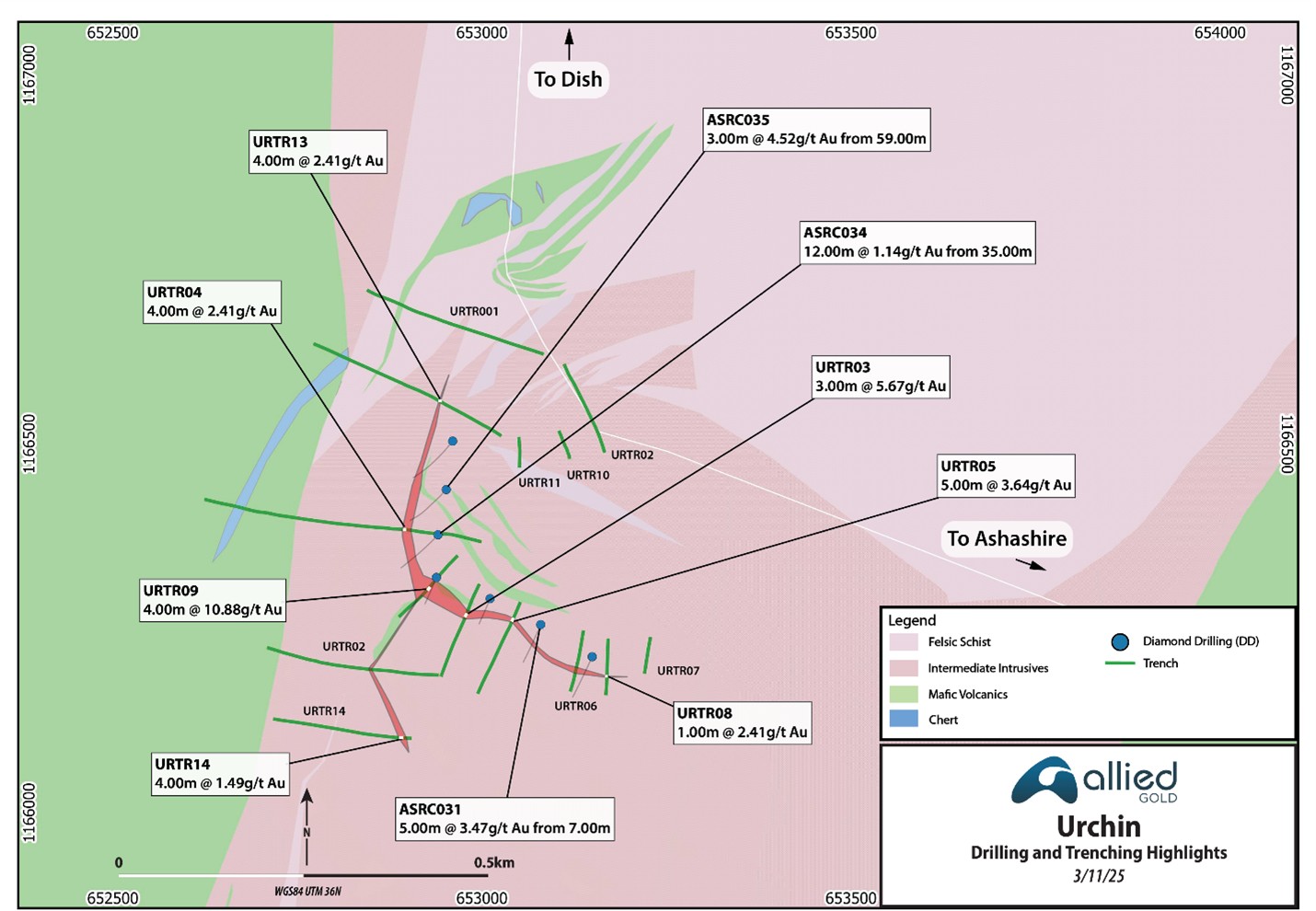 Urchin Drilling and Trenching Highlights