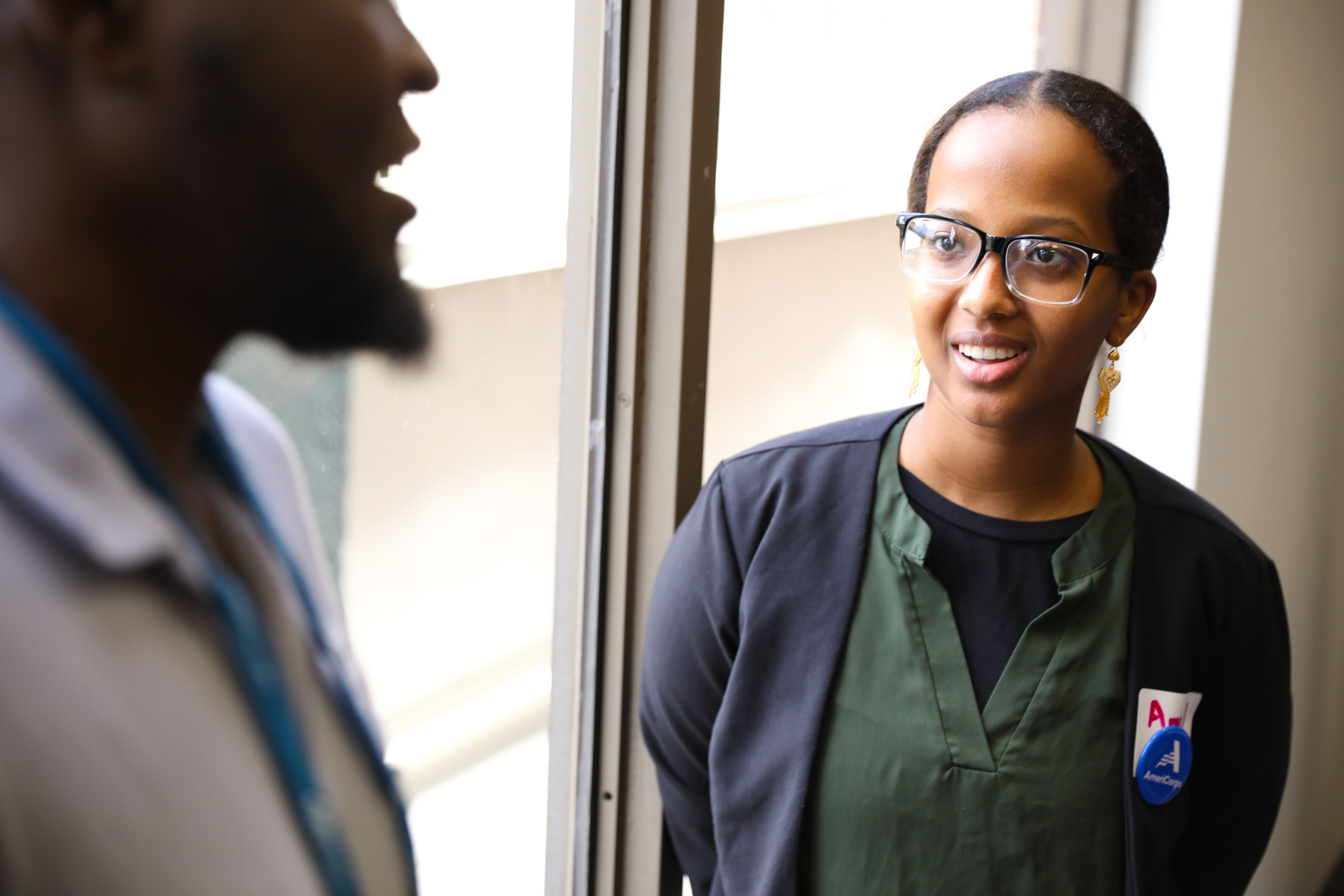 AmeriCorps member serving with Public Health AmeriCorps