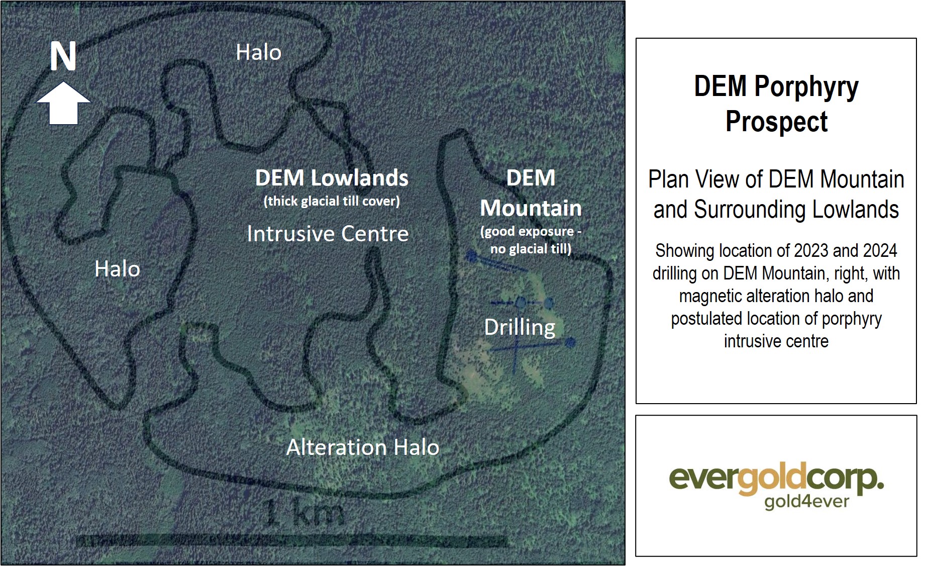 Figure 3 - DEM prospect plan view of terrain