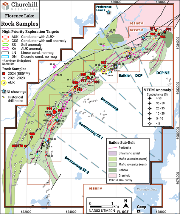 CRI Lithogeochemical Samples 2021-2024 in Baikie Sub-belt