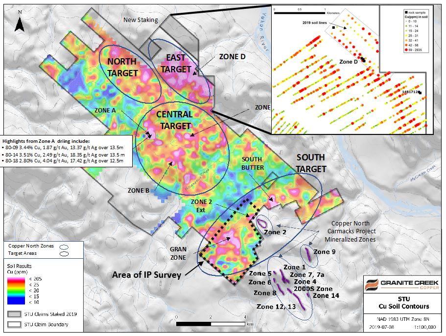 Figure 1 Property map with target areas