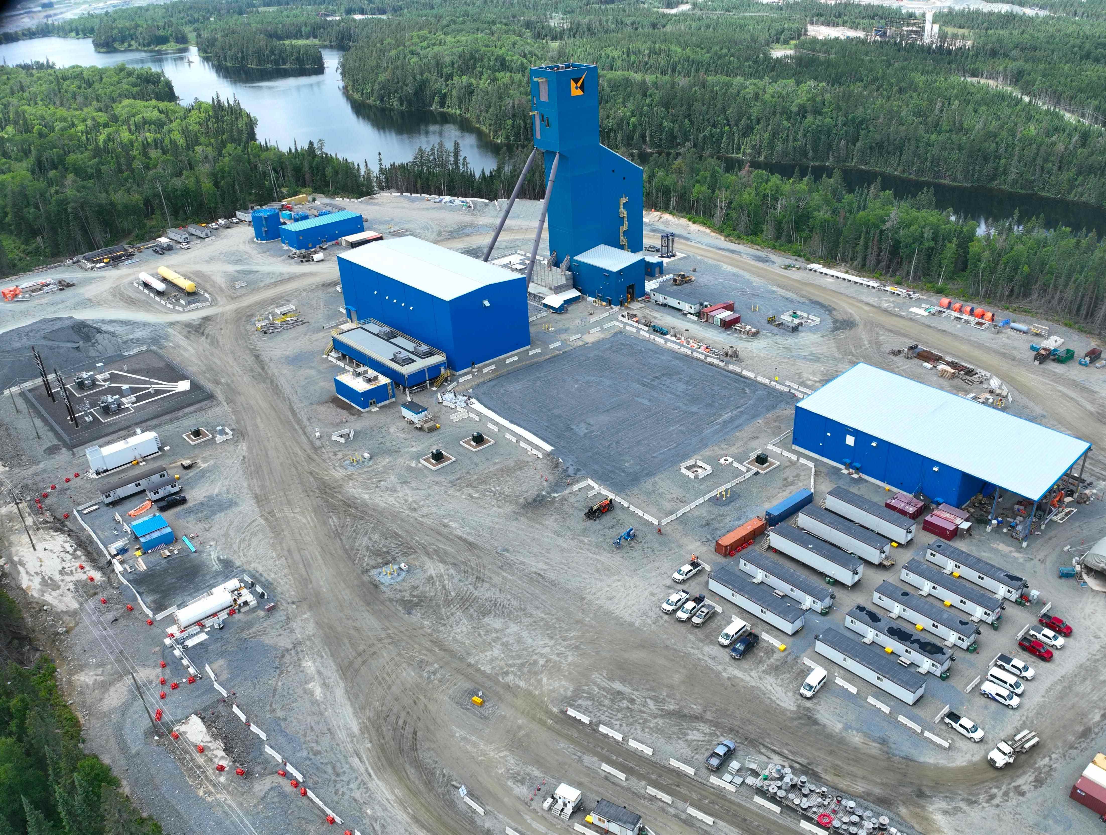 Island Gold shaft site area - July 2025