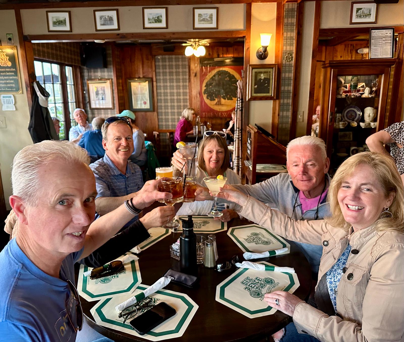 Flavors Food Tours - Savannah group enjoys a meal during a tour