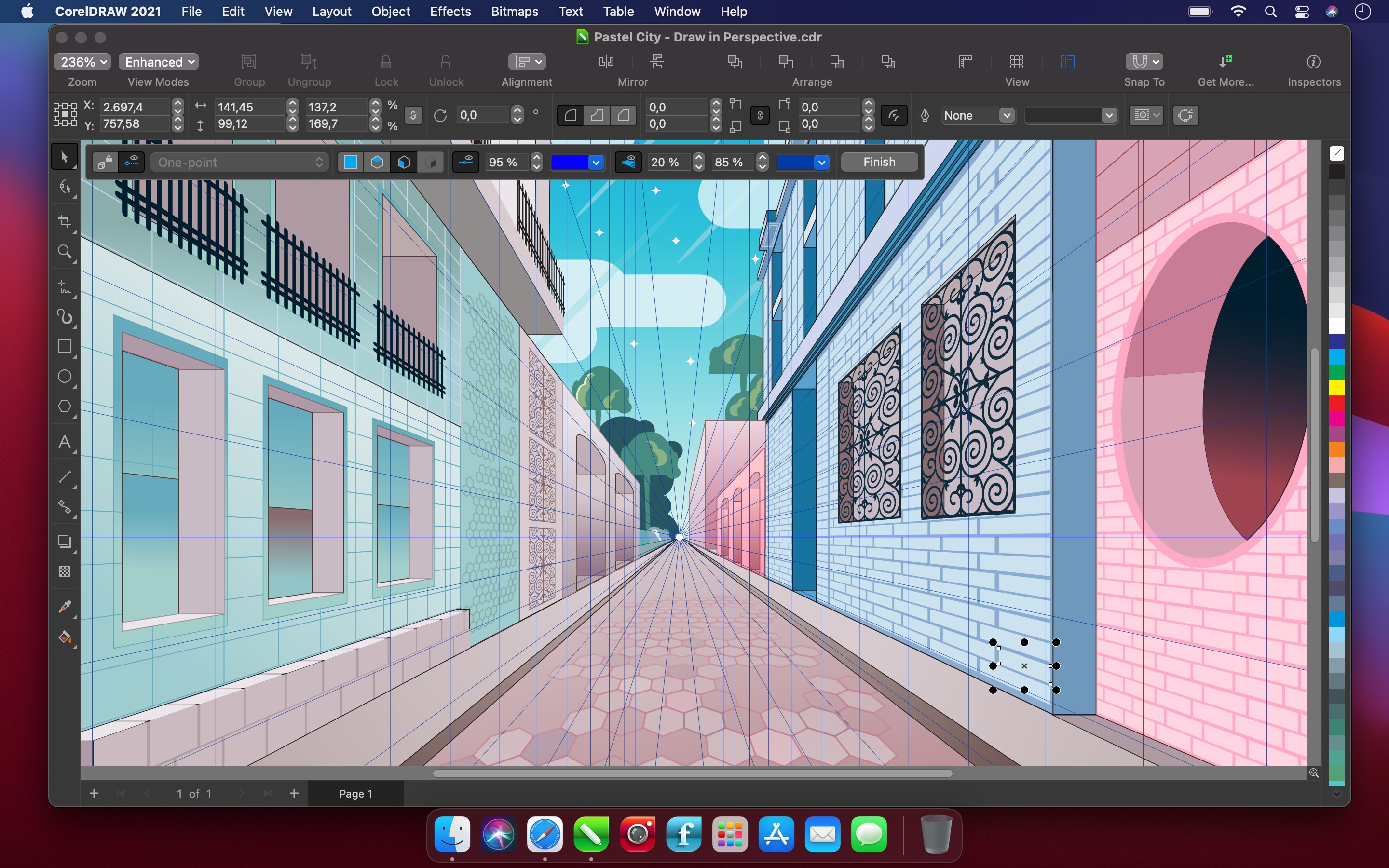 CorelDRAW Graphics Suite 2021 for Mac - Perspective Drawing 2