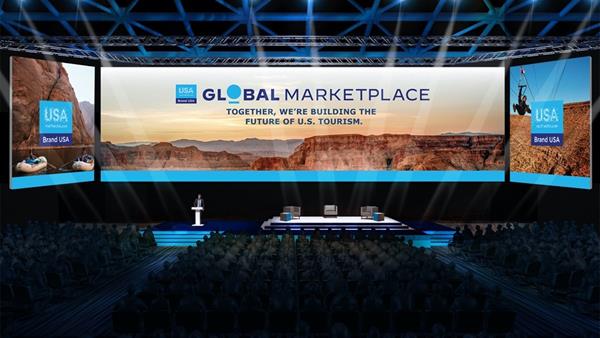 Main Stage of the Brand USA Global Marketplace 