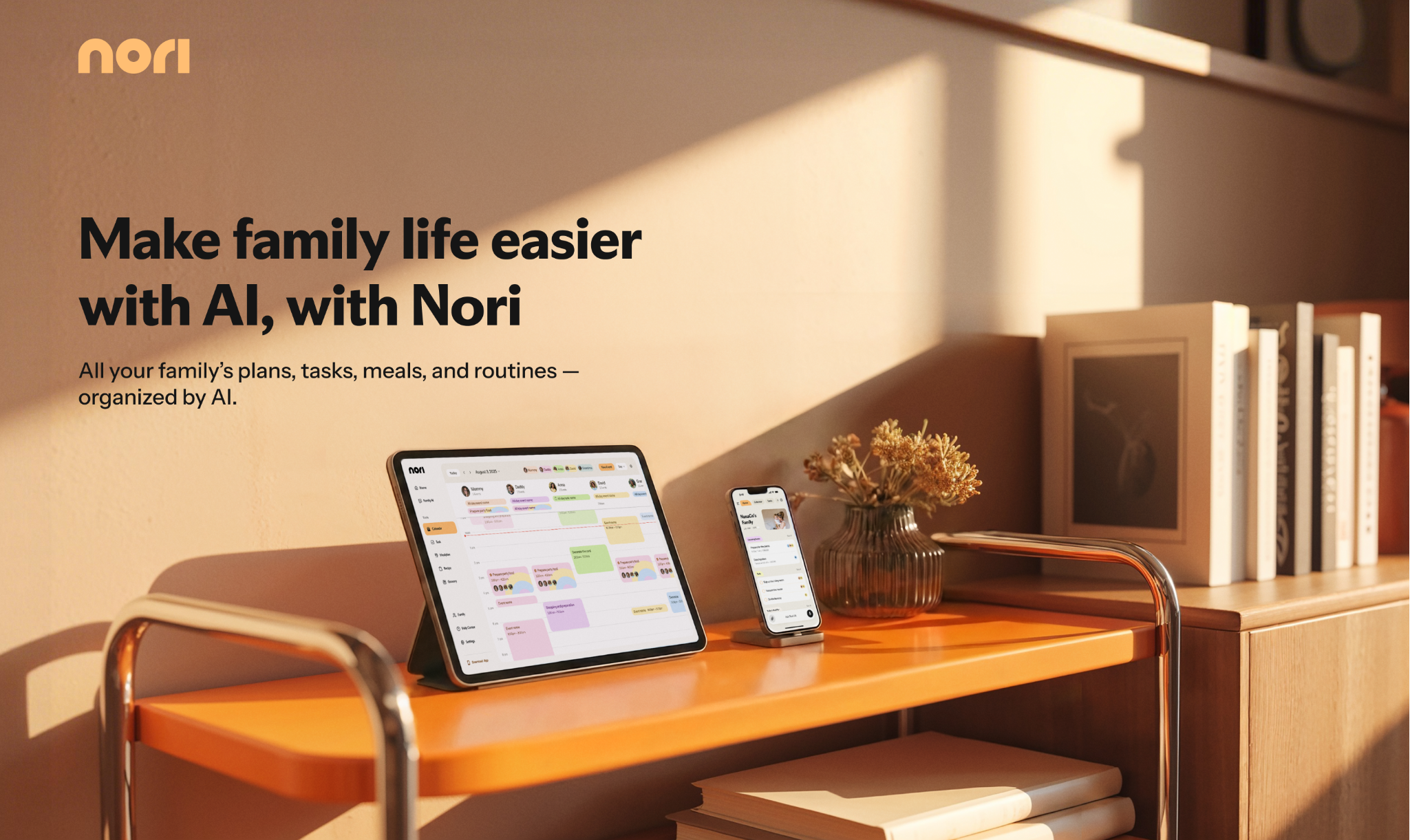Make family life easierwith AI, with Nori