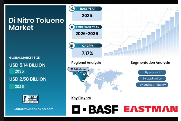 Di Nitro Toluene Market Size, Share & Global Forecast, 2026-2035