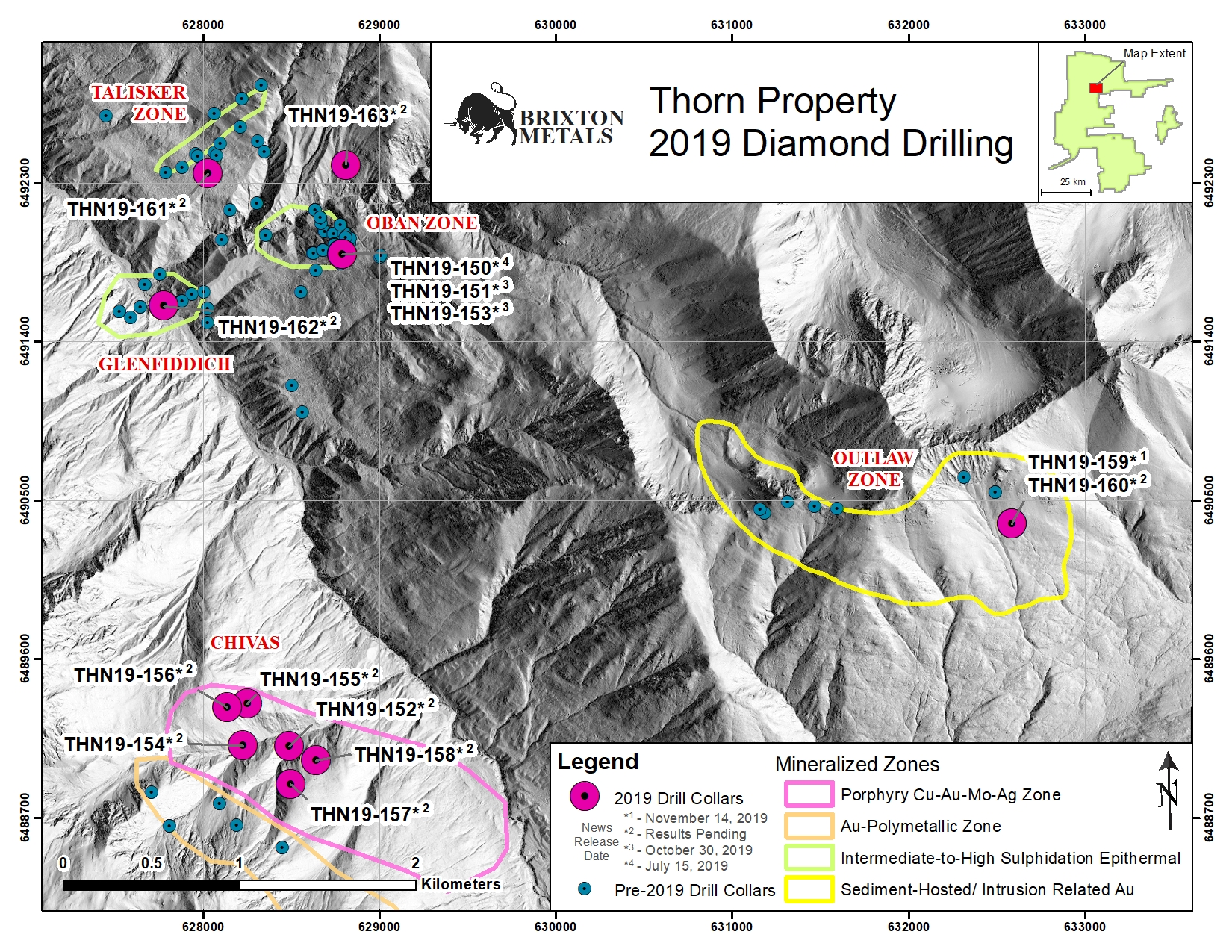 Figure 1.  Plan Map of Drilling