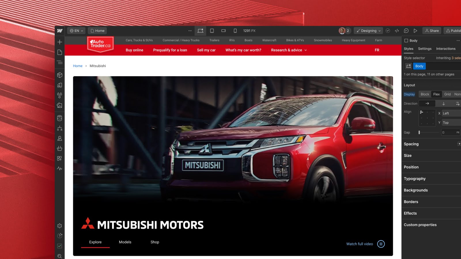 Canada’s AutoTrader Partners with Webflow Enterprise to Launch Manufacturer Storefront