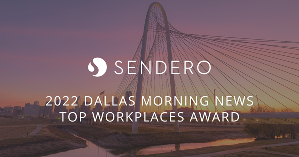 Sendero Named Top Workplace by Dallas Morning News
