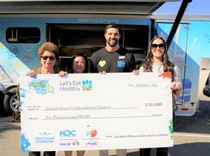 Fuel Up to Play 60 Hometown Grant Check Presentation to Garden Grove Unified School District