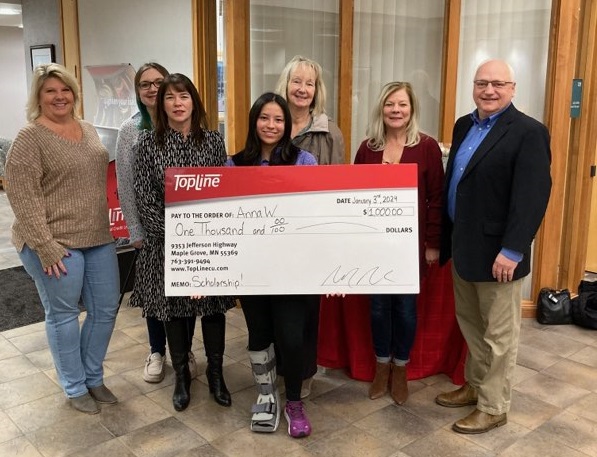 TopLine Credit Union Foundation assist students with costs of higher education locally and globally