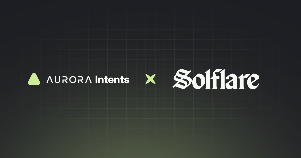 Aurora Intents Powers a New Way to Fund Solflare Wallet From Any Major Chain