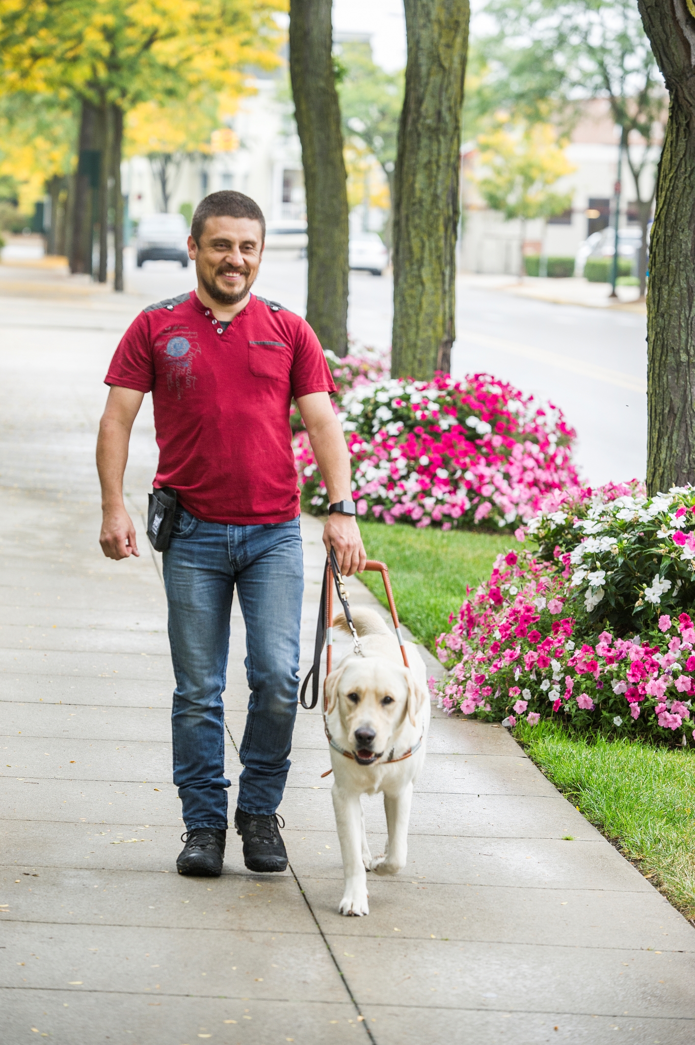 Guide Dog Client at Leader Dogs for the Blind