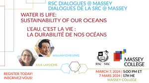 RSC Dialogues @ Massey | Water is Life: Sustainability of Our Oceans