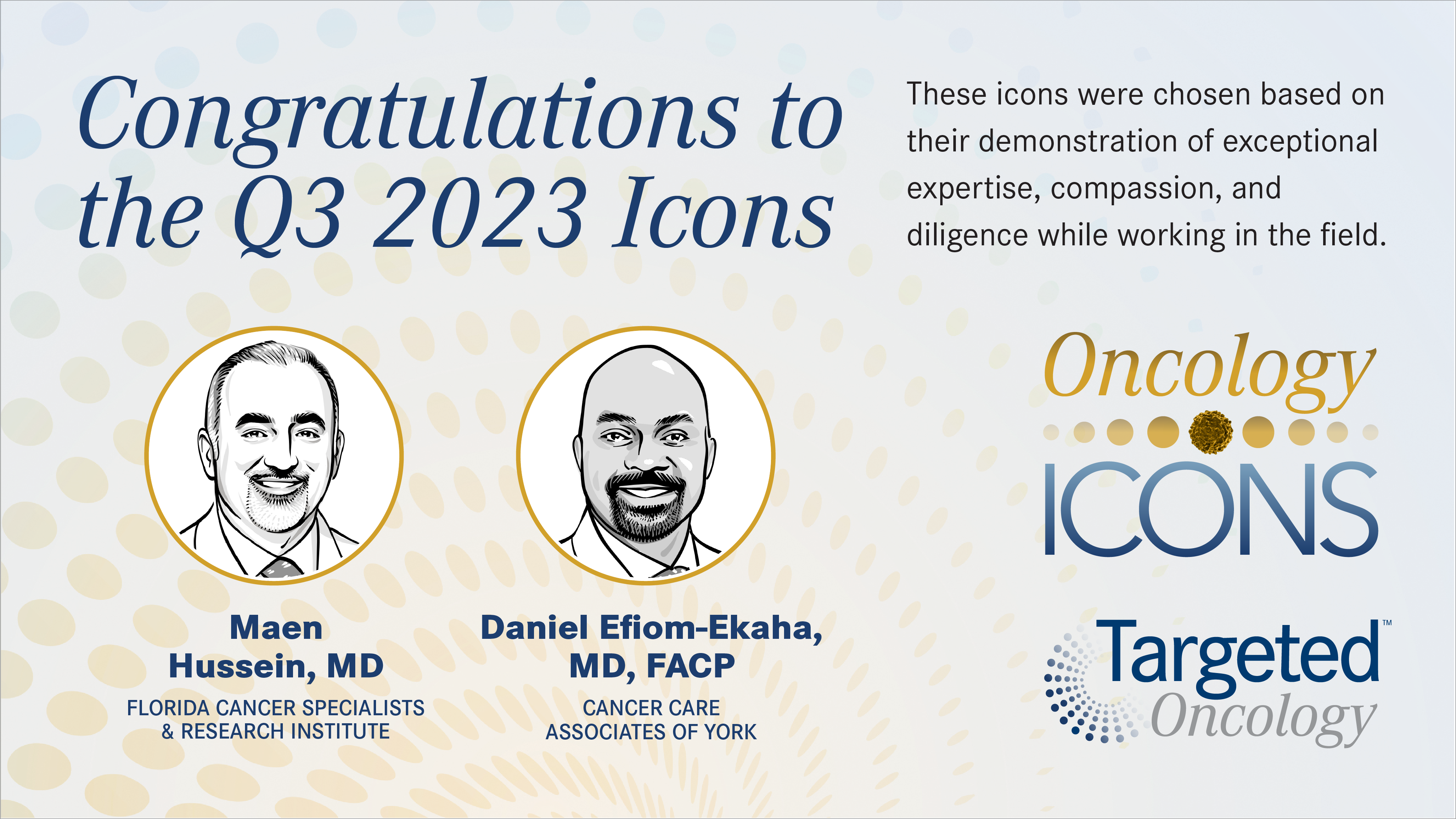 Targeted Oncology announces recipients of its Oncology Icons award program