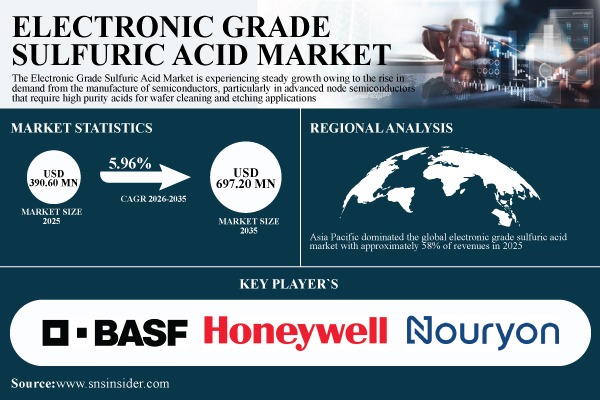 Electronic Grade Sulfuric Acid Market Size, Share & Global Forecast 2026–2035