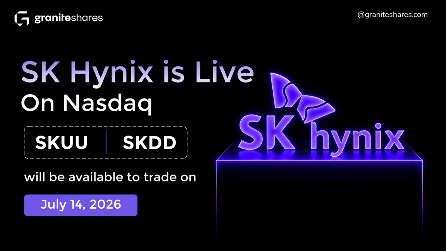 SK hynix is live on Nasdaq. One trading day until SKUU and SKDD.