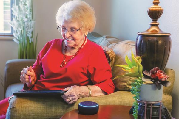 Nearly eighty percent of residents use Alexa every day. Favorite features among residents include controlling their lights and thermostat and playing their favorite music. Residents even agree this holiday season is extra merry with Alexa’s companionship. 89-year-old Sally stated that she has lived most of her life alone and likes that this technology is empowering. “I like to use Alexa for research. I was able to find information about signed paintings that I have. I asked her why women live longer than men do. Alexa enlightens me on a variety of subjects.” 
