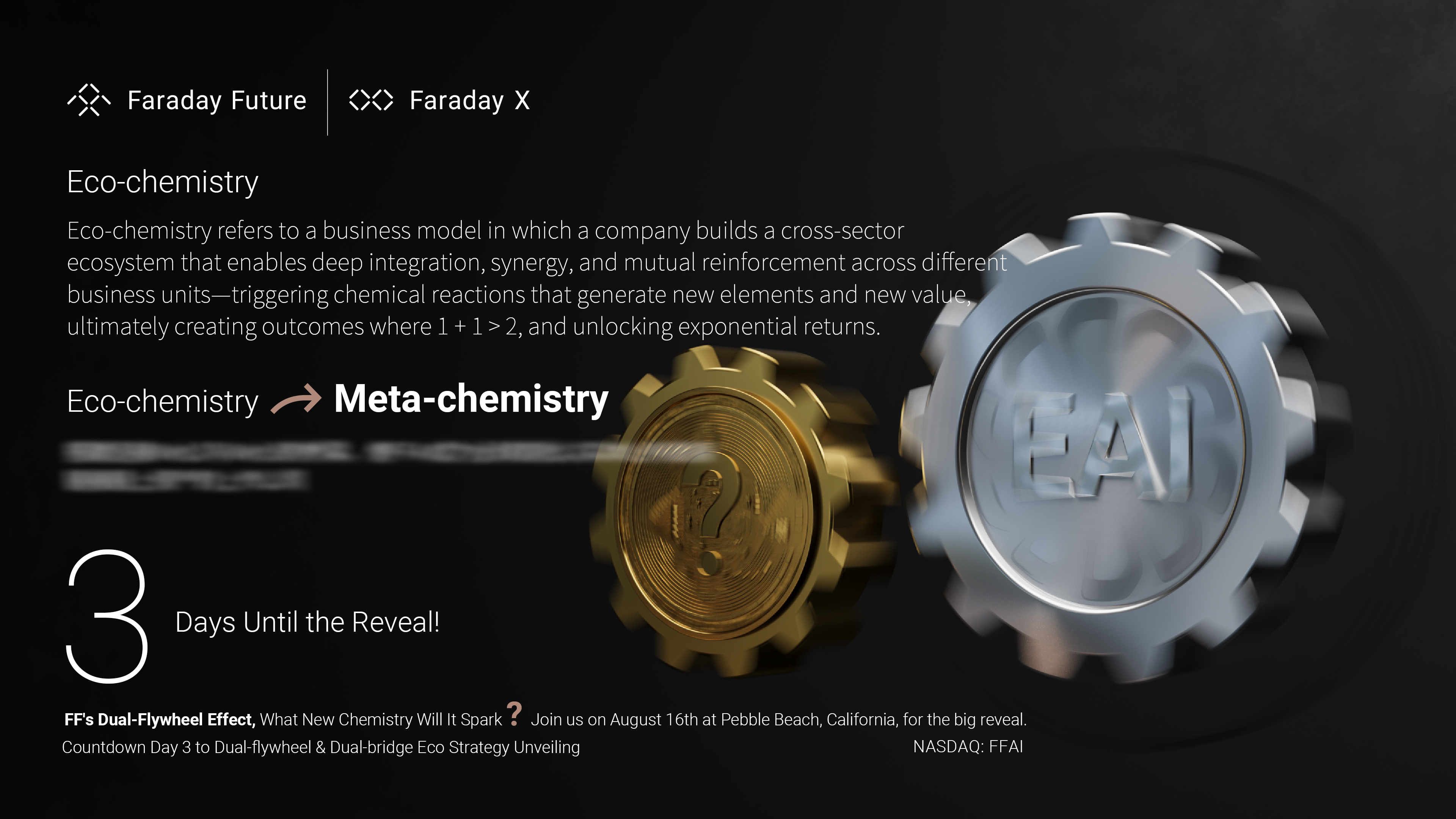 Faraday Future Announces Second Quarter 2025 Earnings Release Date and Conference Call Details, Launching Countdown Campaign for its Dual-flywheel & Dual-bridge Eco Strategy Unveiling August 16 in Pebble Beach.