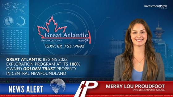 Great Atlantic begins 2022 exploration program at its 100% owned Golden trust Property in Central Newfoundland: Great Atlantic (TSXV:GR) (FSE:PH02) begins 2022 exploration program at its 100% owned Golden trust Property in Central Newfoundland