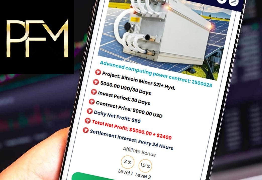 Where Will Crypto Mining Go Next? PFMCrypto Launches New Mobile Cloud Mining App for Earning Anytime, Anywhere