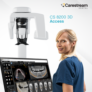 The CS 8200 3D Access, as well as other Carestream Dental's CBCT systems , includes new AI features for CS 3D imaging, and add-on modules—like Swissmeda Cloud Imaging and Easy Digital Denture Solution—that let users expand the capabilities of the the system and do more for patients.