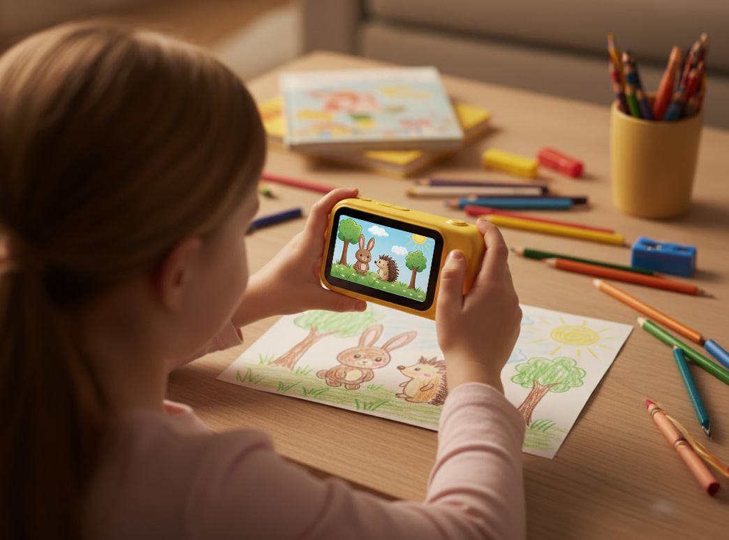 Photo 2: Magic Doodle lets kids capture a drawing and transform it into playful artwork—turning creativity into a shareable moment.